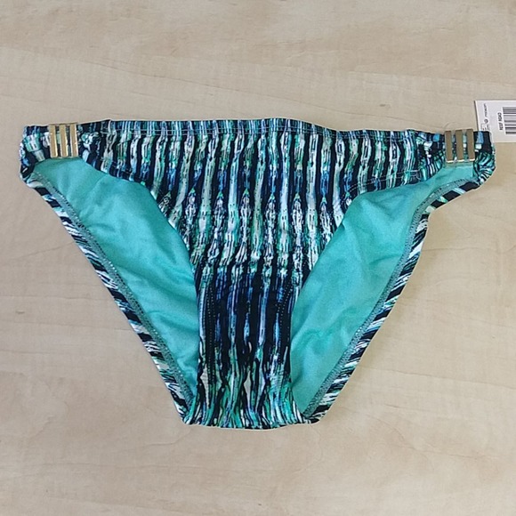 Bar III Reef Road Printed Hardware Bikini Bottoms - Picture 3 of 8